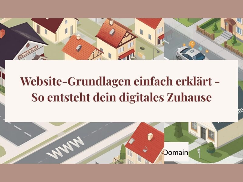 Isometrische Illustration einer Wohnsiedlung mit Straße WWW, Hosting-Haus und Website-Haus – Symbol für Website-Grundlagen, Hosting und Domain.